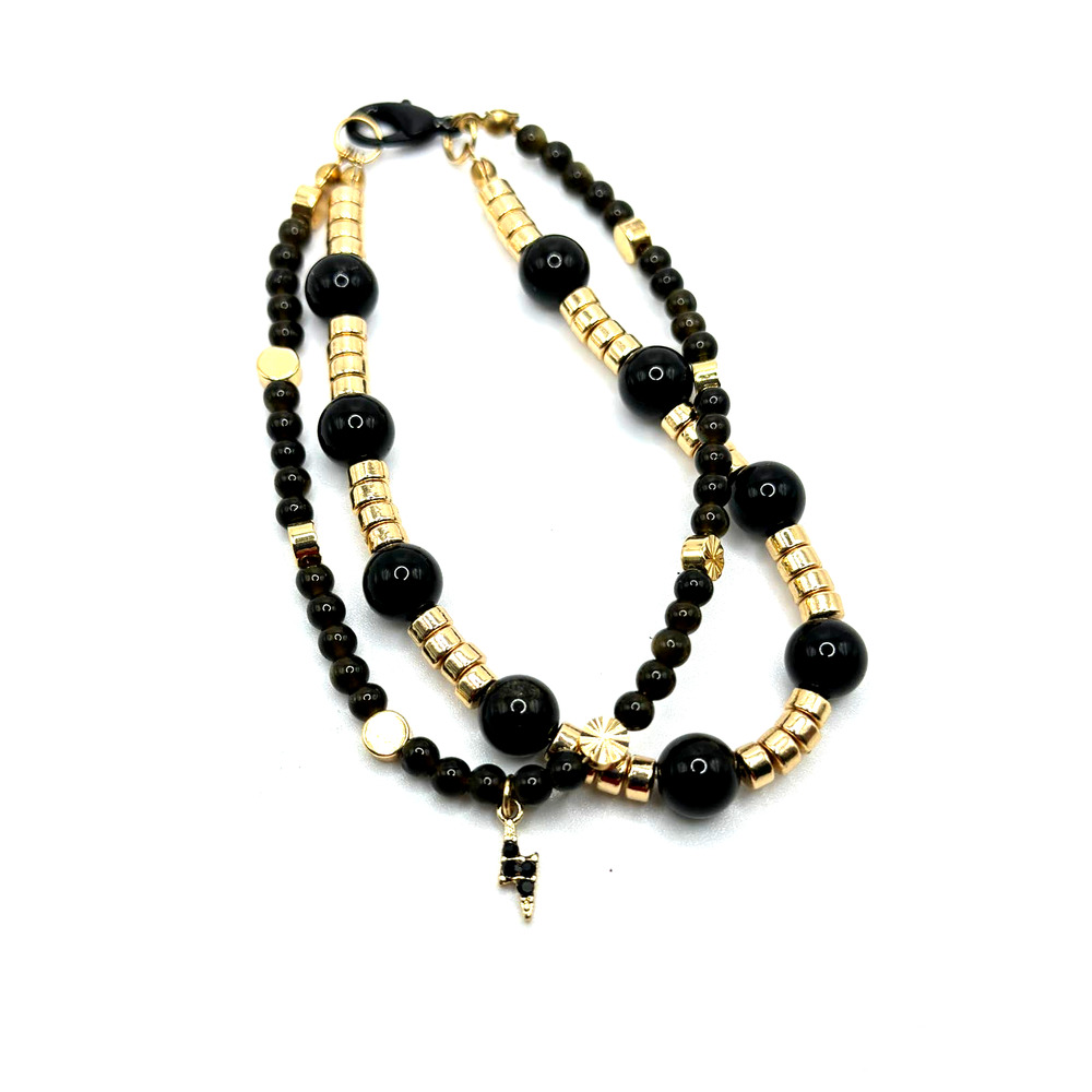 2 strand beaded bracelet